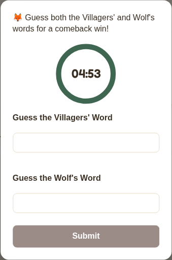 Fox's comeback quiz (mobile)