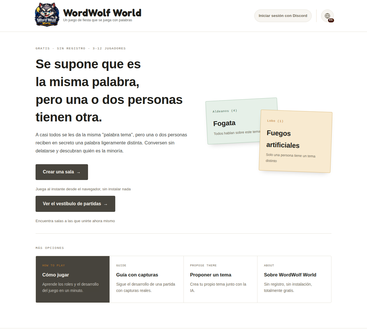 Página de inicio (escritorio)
